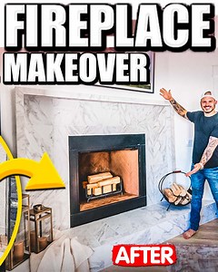 207K views · 991 reactions | Stone corner fireplace makeover | Mr. Build It | Facebook