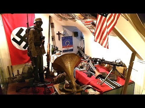 WW2 Room Collection Tour - My Crazy Hobby - Weapons, Relics, Helmets and more WWII History!