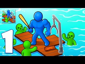 Zombie Raft - Gameplay Walkthrough Part 1 - Survival Craft And Battle (iOS, Android)