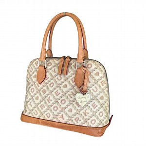 Dooney & Bourke Vintage Satchel Cream Signature Vachetta Leather Shoulder Bag