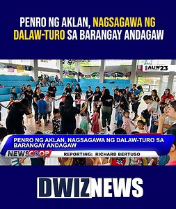 #NEWSCOOP | PENRO ng Aklan, nagsagawa ng Dalaw-Turo sa Barangay Andagaw YouTube: www.youtube.com/@DWIZ882Live #dwiz #dwiznews #aliw23 | DWIZ 882 | Facebook
