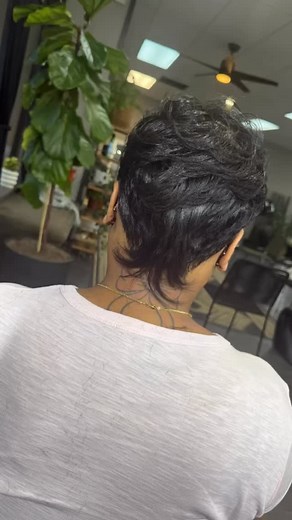 Back shot and a lil rattttyy tail for the WIN! 😍😍 • • Service to book: Virgin Relaxer System, Haircut and Demi-Color • • Calendar is open and accepting appointments. Click the link on my profile!! See you behind the chair, happy booking beauties 🌻 • • • • • #HairByRaShandaC #RVAHairStylist #VaStylist #DMVhairstylist #DMVHair #RVA #RVAHair #RVAShortCuts #RVAColorist #RVAHaircut #RVABarber #RvaShortHair #804Hairstylist #757Hairstylist #DCHair #ShortHair #RvaShortHair #RelaxedHair #TheCutLife #H
