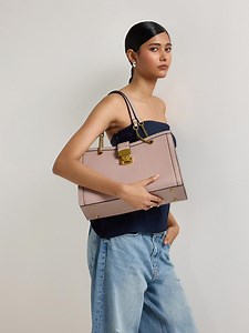 Buy MIRAGGIO Selena Mink Structured Tote Bag -  - Accessories for Women