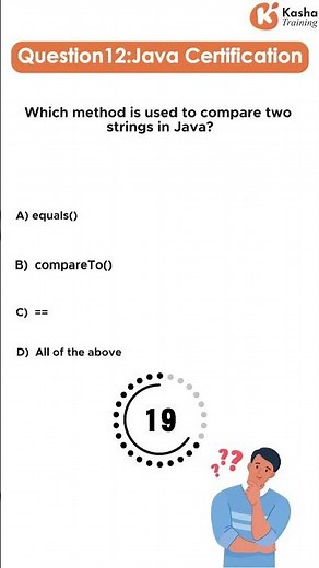 Java "Cert Qs": Which method is used to compare two strings in Java? ✂️
