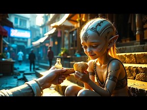 The Alien Girl Hid Her Hunger with a Smile—But the Human Noticed and Fed Her | HFY
