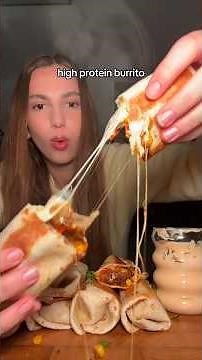 High-protein burritos 🤍🌯 Part 2/7 #burrito #gym #recipe #food #foryou #healthy #health