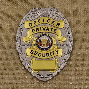 [Hot Item] High Quality Metal ID Card Holder Leather Officer 3D Police Badge Custom Us Security Badge Holder