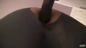 Spicy J yoga pants tear dildo ride