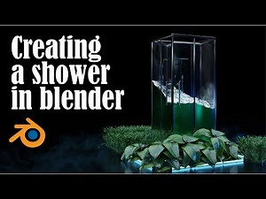 Creating a shower with plants in Blender