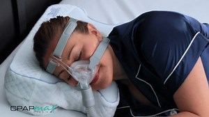 Contour CPAPMax Cooling Gel - CPAP Pillow for Side, Back and Stomach Sleepers with Adjustable Memory Foam - Pillow for CPAP Users, Sleeping with Mask