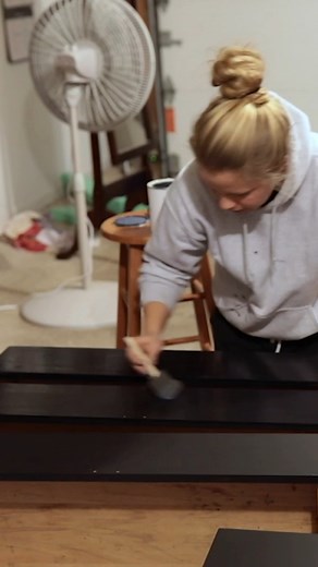 Stunning Black and Gold Transformation #furnituredesign #furnitureflipping #furnitureflipper #furnituremakeover | Furniture Flipping Teacher