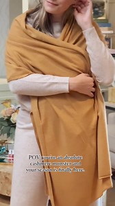 4K views · 98 reactions | I’m absolutely loving my new cashmere pieces from Garnet Hill—so cozy, elegant, and warm! And they’re crafted from natural fibers? I'm never taking them off! These are my must-have fall staples ✨ | The Stripe | Facebook