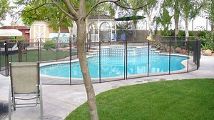Adirondack Mesh Pool Fence, pool fence installation Albany NY