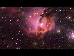 Panning across The Cosmic Seagull: Nebula Sh2-296 | ESO FriendsofNASA.org: This pan video explores the colorful and wispy Sharpless 2-296. This nebula forms the “wings” of an area of sky known as the Seagull Nebula—named for its resemblance to a gull in flight. This celestial bird contains a fascinating mix of intriguing astronomical objects. Glowing clouds weave amid dark dust lanes and bright stars. The Seagull Nebula—made up of dust, hydrogen, helium and traces of heavier elements—is the hot 
