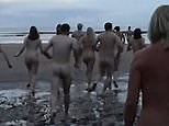Hundreds in Northumberland skinny dip to mark autumn equinox