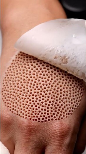 Extreme ASMR Hand Peel 😱 | Dry Trypophobia Skin #shorts#trypophobia