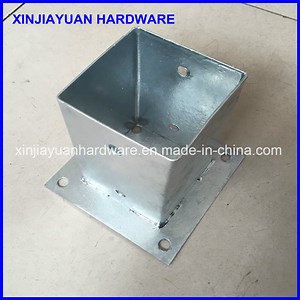 [Hot Item] 71X71X150mm Top Quality Galvanized Pole Base Plate