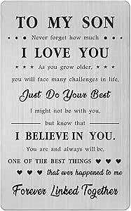 Son Gifts for Teen Boy - Gifts for Boy - Son Card Gift from Mom Dad for Birthday Easter Graduation