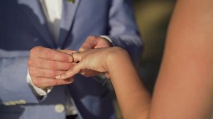 Bride Groom Exchanging Wedding Ring Ceremony Stock Footage Video (100% Royalty-free) 1085954993 | Shutterstock