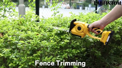Cordless Hedge Trimmer for DE-Walt 20V MAX Battery - Electric Grass Trimmer 2-in-1 Hedge Shears & Grass Cutter, Handheld Bush Shrub Trimmer & Grass Shears Up to 1500RPM for Garden, Lawn (No Battery)