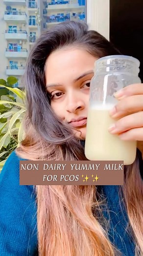PCOS ..? Then must try 👆🏻 According to Research • Almond milk is low in carbs that prevent an unwanted spike in blood sugar levels (a key health concern in PCOS). It is also low in caloric count that helps you lose weight faster (which is quite a task in PCOS). Almond for PCOS can ease your battle against obesity…… • A low to medium glycemic index characterizes dates. As a result, they are digested more gradually than other carbohydrates, They can help avoid or decrease the side effects for wo