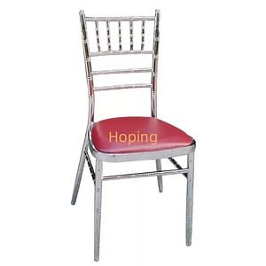 [Hot Item] Hotel Restaurant Metal Frame Bedroom Contemporary Kitchen Silver Chiavari Chair
