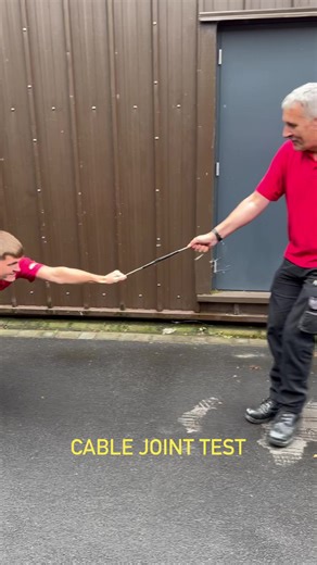 Testing out a cable joint with the Wago push wire inline & 3M- MDT-A heat shrink #cables #wago #3M | EFIXX