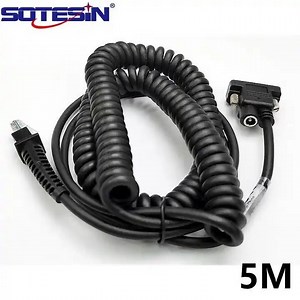 [Hot Item] 5m Barcode Scanner RS232 Coiled Cable for Datalogic Gd4100 GM4100 Gbt4130 Qd2100