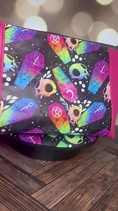 Large Rainbow Coffin Cosmetic Bag - Etsy