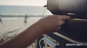 BRAVEN BRV-XXL Large Portable Wireless Bluetooth Speaker [Waterproof][Outdoor] Built-In 15,600mAh Power Bank USB Charger - Black / Titanium