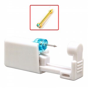 Nose Piercing Gun Disposable Safe Sterile Piercing Unit