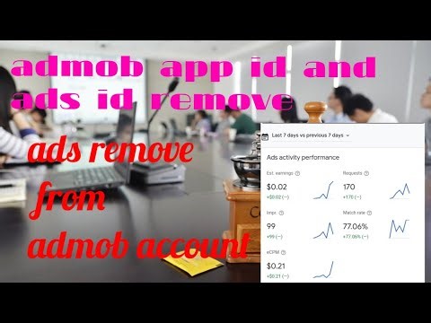 admob app id remove and ads id remove from admob account