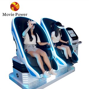 [Hot Item] 9d Vr Simulator Vr Cinema Roller Coaster Simulator 2 Seats Egg Chair
