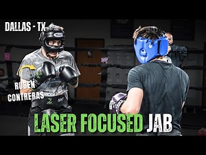 PIN POINT! LASER FOCUSED Boxer Delivers Crisp Blows In Sparring!