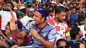 219K views · 10K reactions | রায়পুরাবাসীর বিরুদ্ধে বদনাম রটনাকারীদের মুখে চুনকালি লেপে দিলেন ব্যারিস্টার সুমন #ব্যারিস্টার_সুমন_ফুটবল_একাডেমি #রায়পুরা #নরসিংদী | Helping hand | Facebook