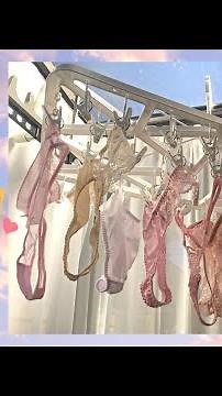 My laundry / hang lingerie to dry(vertical video) / My underwear colleciton