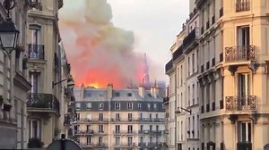 99K views · 1.9K reactions | Heartbreaking... Video shows a Notre Dame cathedral spire toppling over into the flames during a devastating fire today. Video: @H_Miser STORY: bit.ly/2VL3WXh | ABC15 Arizona | Facebook