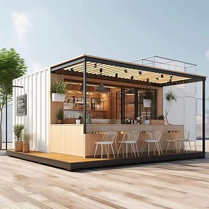 [Hot Item] Container Cafe Coffee Shop Container Bar Houses for Sale