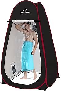 Your Choice XL Pop Up Privacy Shower Tent - Portable Changing Tent for Camping, Beach & Poolside - 82.6" Tall Double Storage Pockets & Carry Bag