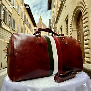 Italian Leather Travel Bag for Men, Handmade in Italy, Duffle Bag - Etsy UK