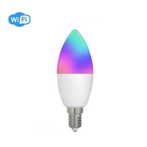 [Hot Item] SLS WiFi Smart E14 LED Candle Light Bulb 5W Rgbcct 2200-6500K