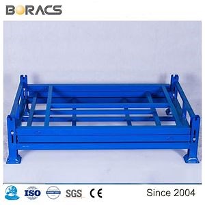 [Hot Item] Warehouse Painted Glass Customized Logistic Adjustable Metal Steek Stack Rack with Sheet Metal Deck