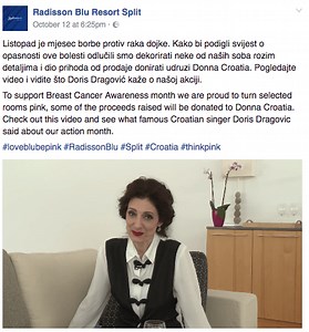 Radisson Blu Hotel Turns Pink - Total Croatia
