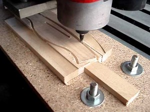 Perfilado de Puente de guitarra Acústica con Router CNC (Cervantes Luthier)