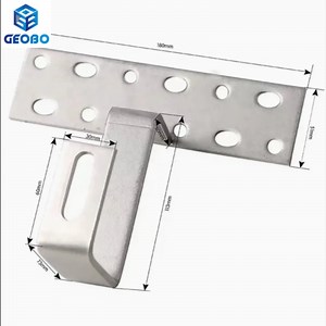 [Hot Item] Duplex Wire Rope Clip Module Holder for Balcony Post and Rail Fence Solar Panel Hook Stainless Steel Panel Mounting Bracket