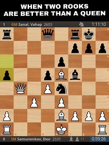 2 Rooks Over A Queen GM Sanal traded his queen for 2 rooks, that is to have some clear attack. FIDE Grand Swiss 2023 | Chesscology