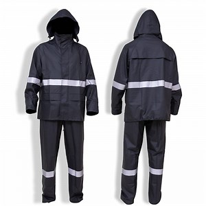 [Hot Item] Adult Waterproof Work Rain Suit Raincoat Jacket Pants Rainwear Protective Wears