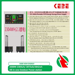 [Hot Item] 1500W 3000W Solar Power Generator Portable Power Station Fast Charging EV Charger UPS Lithium Generator