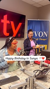 🎂🎂PRESS PLAY and watch our Midday host Cleopatra Draper wish her hard working and amazing producer - Sunya a very blessed and Happy Birthday! 🎉 Thank you Sunya for ALL that you do ! ❤️ | WVON 1690AM - The Talk of Chicago