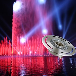 [Hot Item] IP68 Waterproof Submersible Waterfall RGB LED Swimming Pool Underwater Fountain Nozzle Light